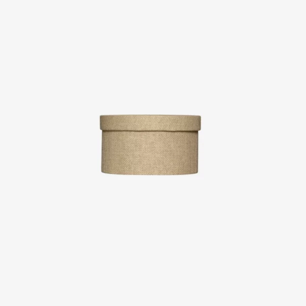 Boite à chapeau tissée beige D22*H12 cm