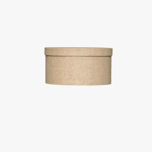 Boite à chapeau tissée beige D29*H15 cm