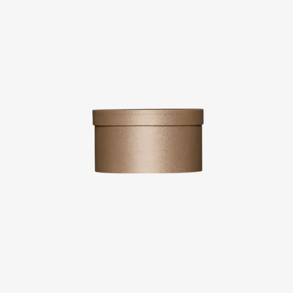 Boite à chapeau dorée D22*H12 cm