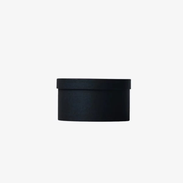 Boite à chapeau noire D22*H12 cm